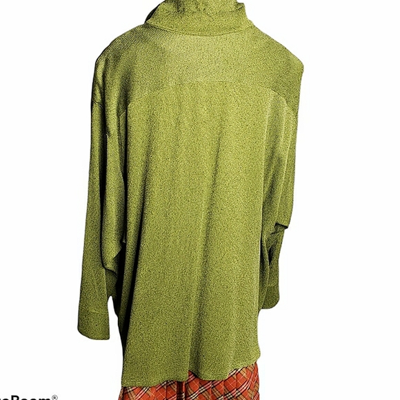 Vintage Lagenlook Aysemetrical Art to Wear Big Shirt Cape Drape Carole Thomkins - Picture 14 of 15